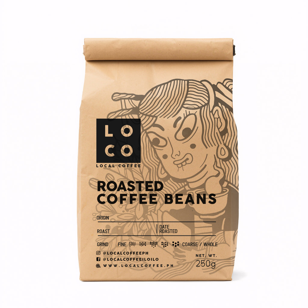LoCo Local Coffee – Iloilo Native Roasted Coffee Beans | 100% Philippine Robusta | 250g
