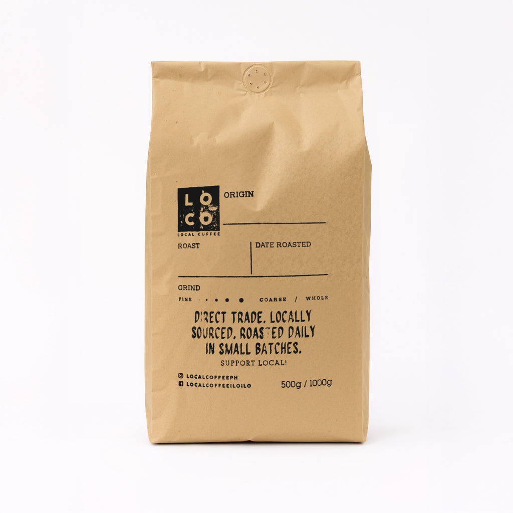LoCo Local Coffee – Iloilo Native Roasted Coffee Beans | 100% Philippine Robusta | 500g