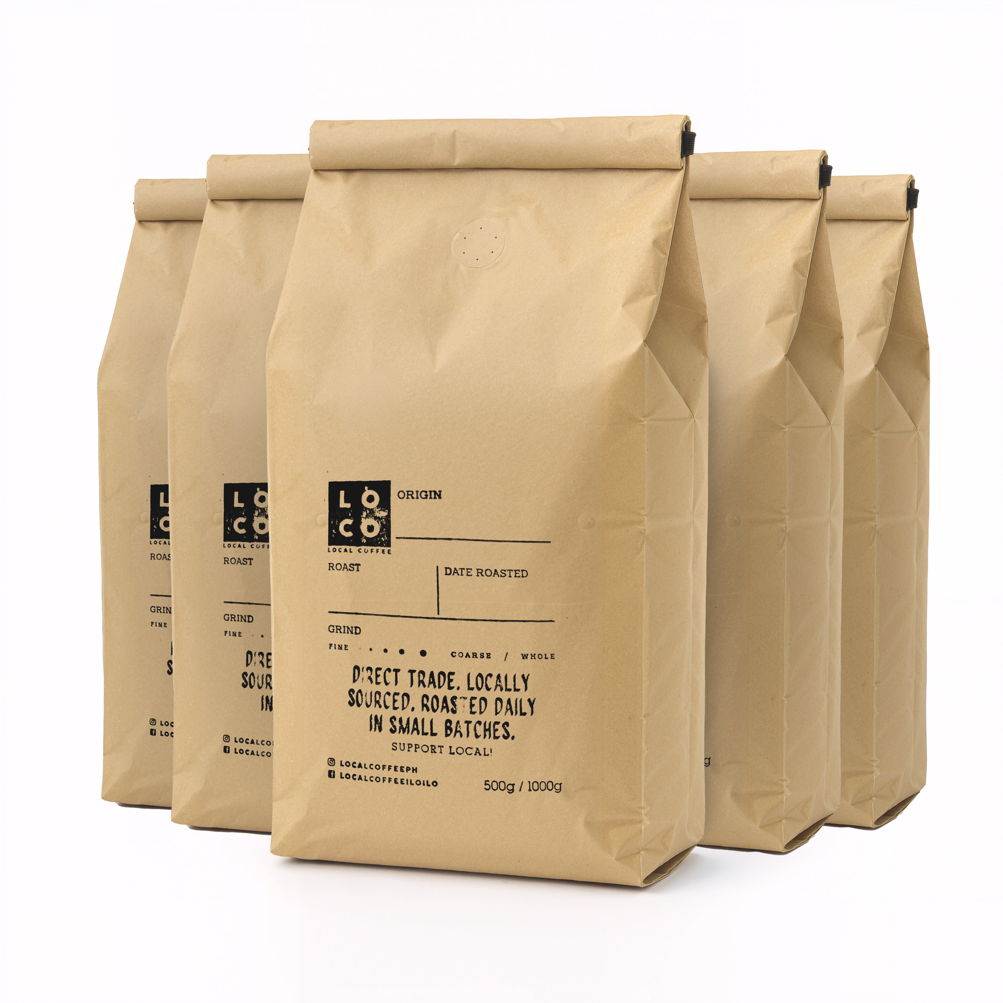 LoCo Local Coffee – Iloilo Native Roasted Coffee Beans | 100% Philippine Robusta | 5kg