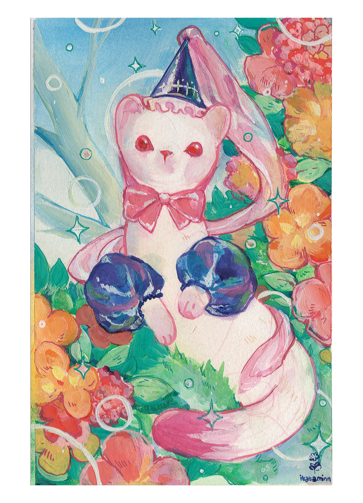 Expressing Cuteness: Painting Illustrations with Gouache